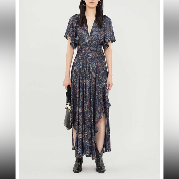 Maje paisley dress size 1 - Picture 1 of 8